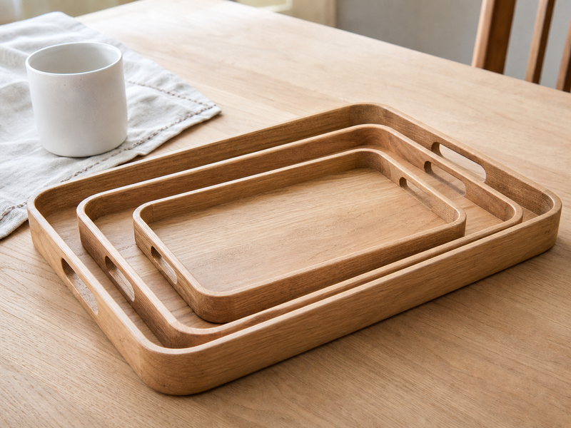 Custom Wooden Trays for Hotels, Retail and Gift Sets
