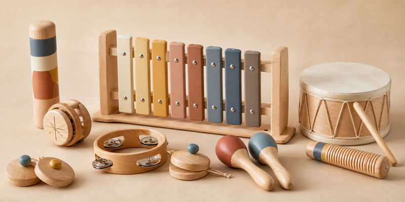 Wooden Music Toys for Children's Product Lines