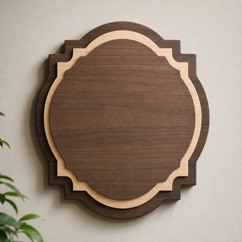 Layered Retail Logo Plaque