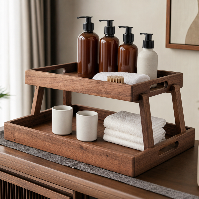 Two-Level Hotel Amenity Tray
