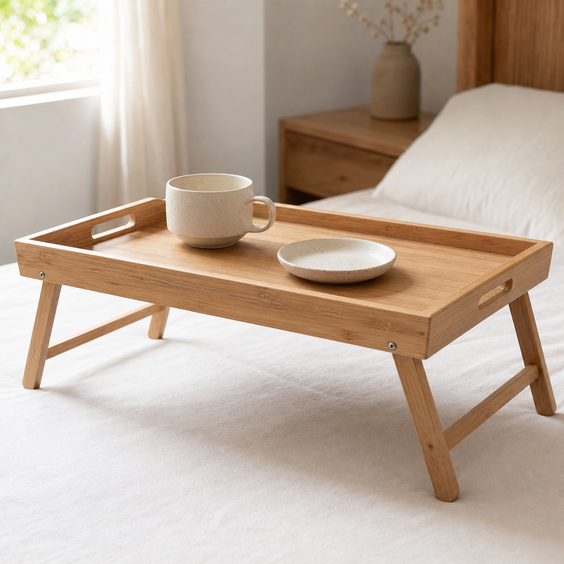 Folding-Leg Breakfast Tray