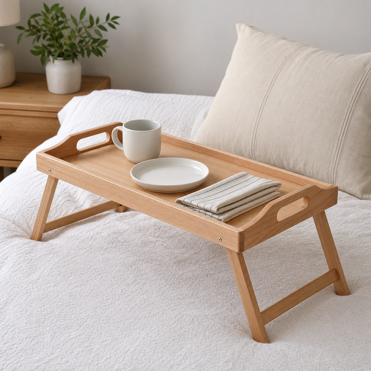 Folding-Leg Breakfast Tray - CHUANRUI custom wood product
