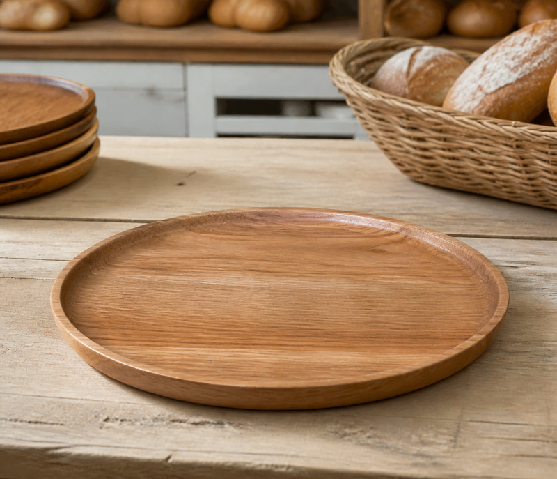 Round Bread Service Plate