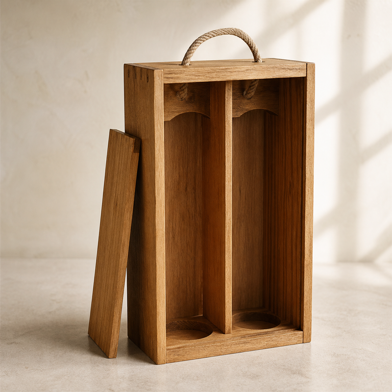 Two-Bottle Olive Oil Presentation Case