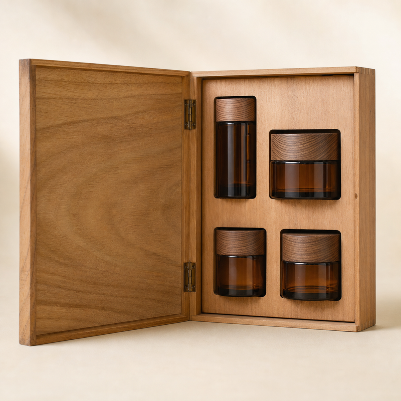 Book-Style Cosmetics Presentation Box