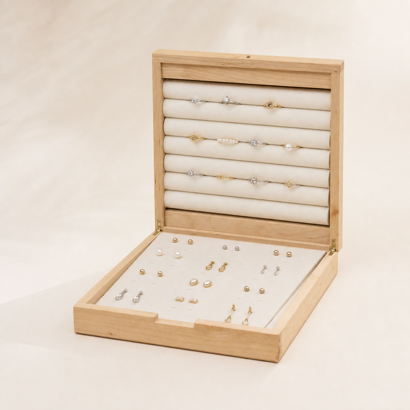 Fold-Flat Jewelry Display Case