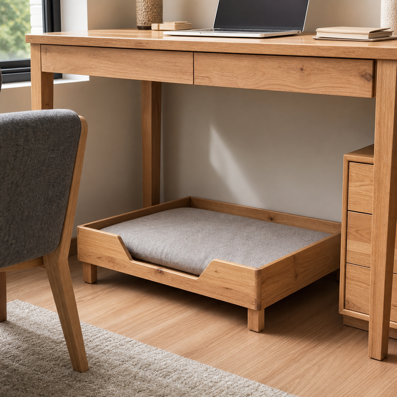 Under-Desk Dog Bed Frame