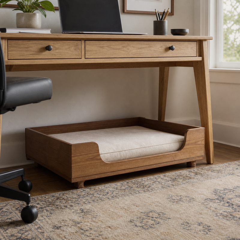 Under-Desk Dog Bed Frame