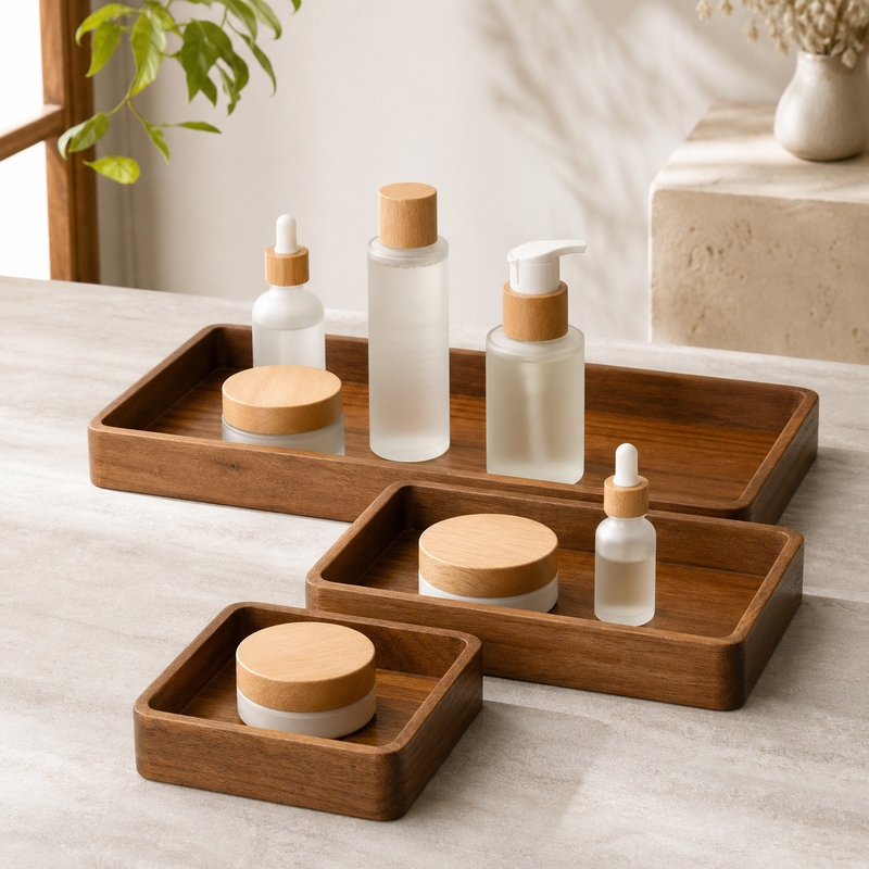 Nesting Cosmetics Tray Set