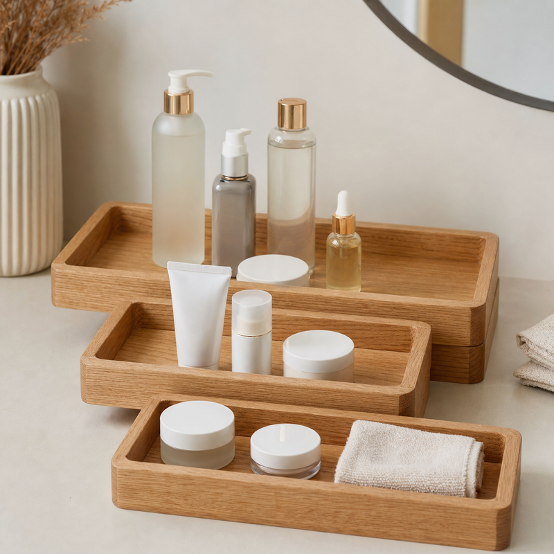 Nesting Cosmetics Tray Set