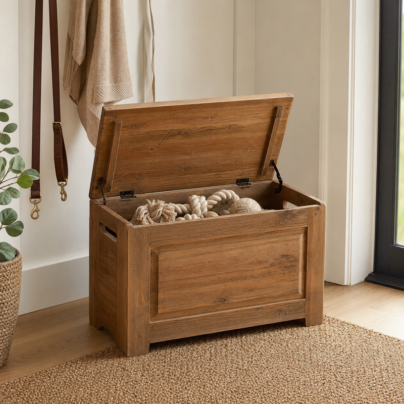 Dog Toy Storage Bench