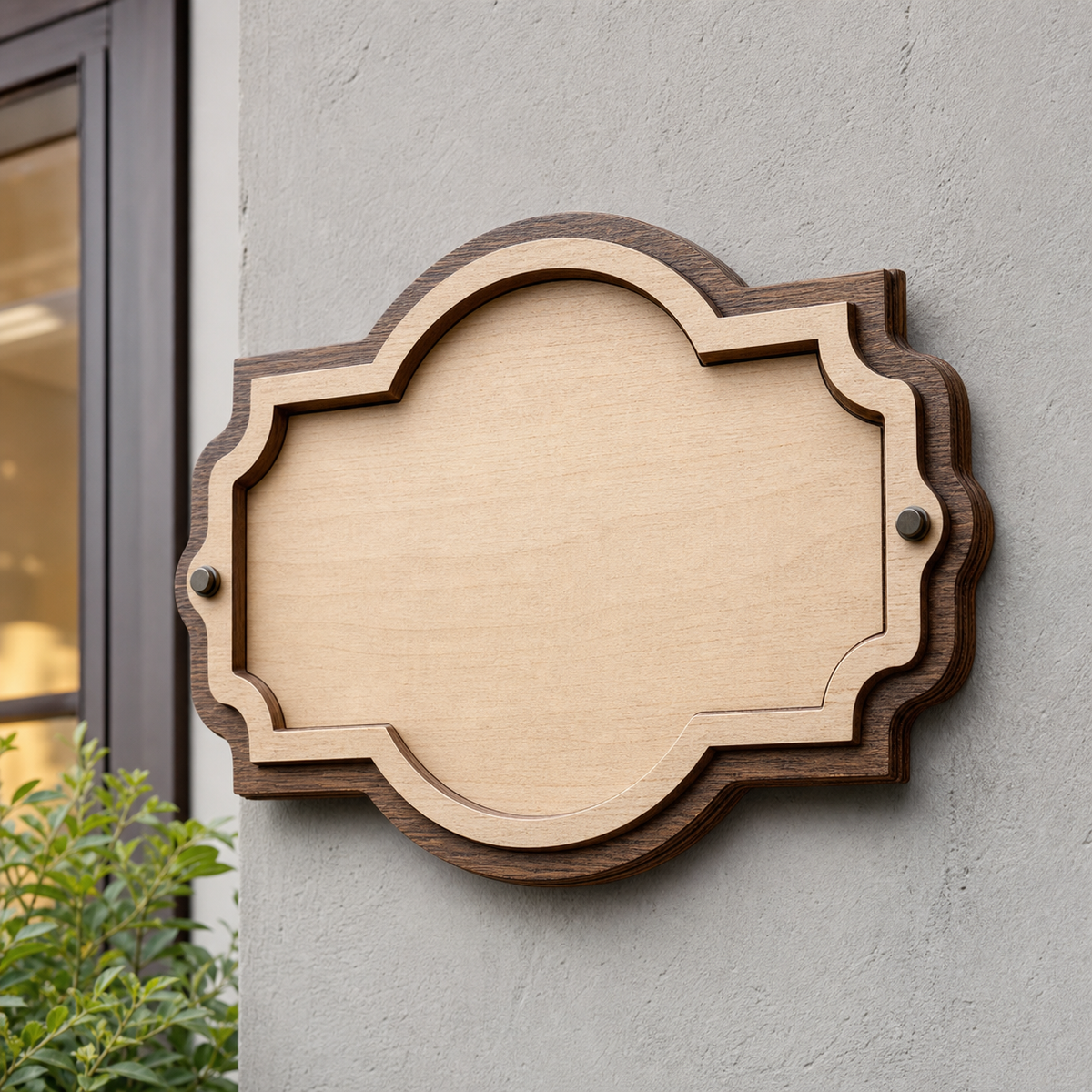 Double-Layer Address Plaque - CHUANRUI custom wood product