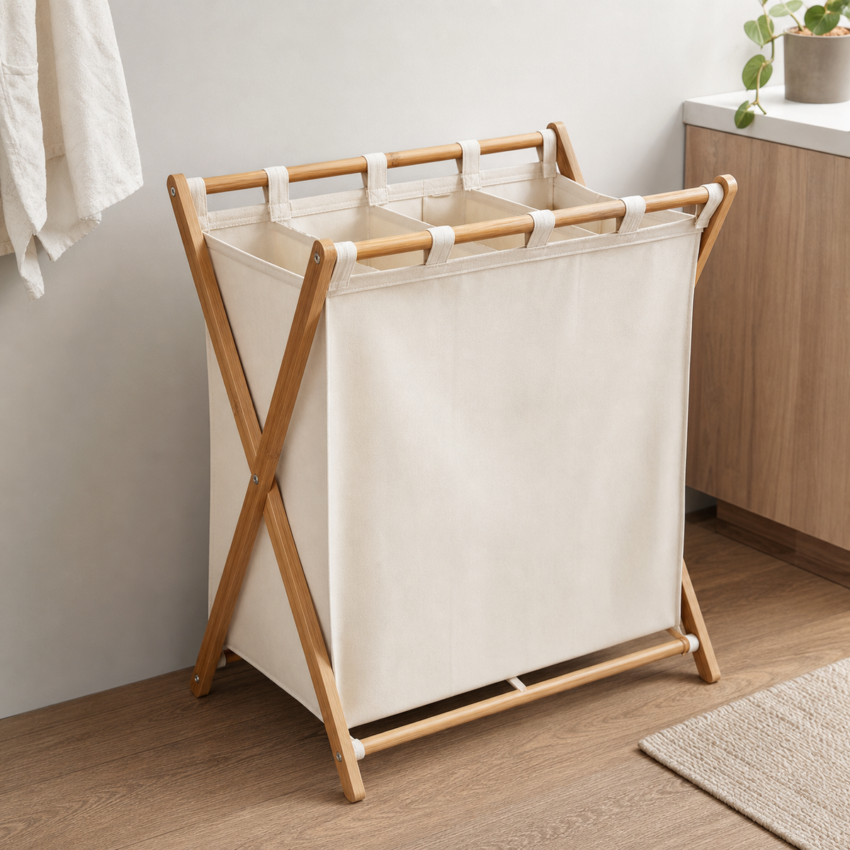 Foldable Laundry Sorter Frame - CHUANRUI custom wood product