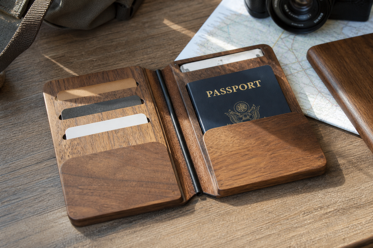 Passport Travel Gift Case - CHUANRUI custom wood product