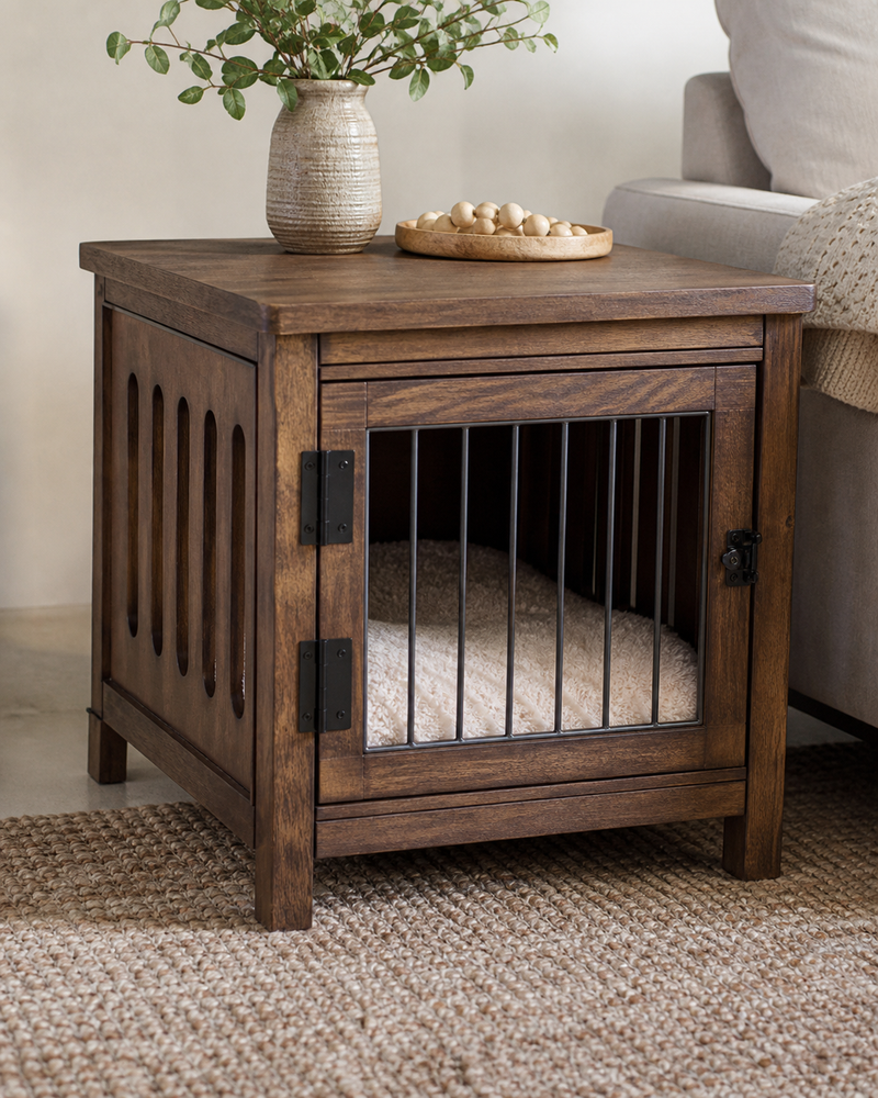 Small Dog Kennel Side Table
