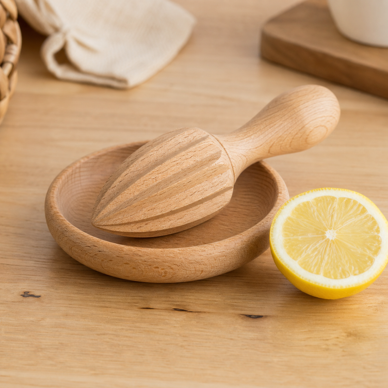Citrus Reamer and Catch Tray Set