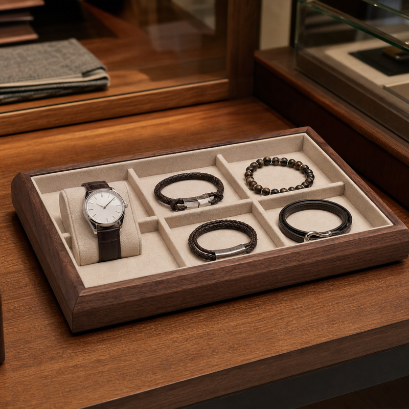 Watch and Accessory Presentation Tray