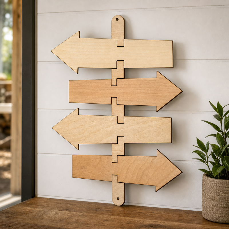 Interlocking Arrow Sign Kit