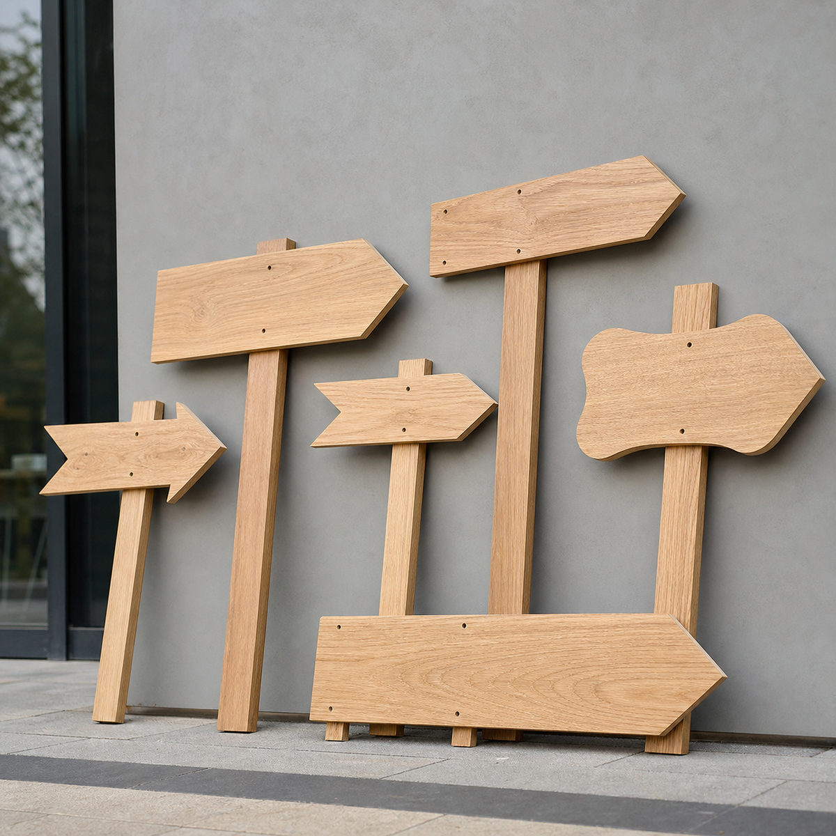 Directional Wayfinding Arrow Sign - CHUANRUI custom wood product