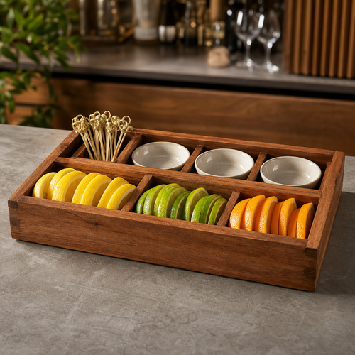 Bar Garnish Tray - CHUANRUI custom wood product