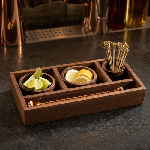 Bar Garnish Tray - CHUANRUI custom wood product