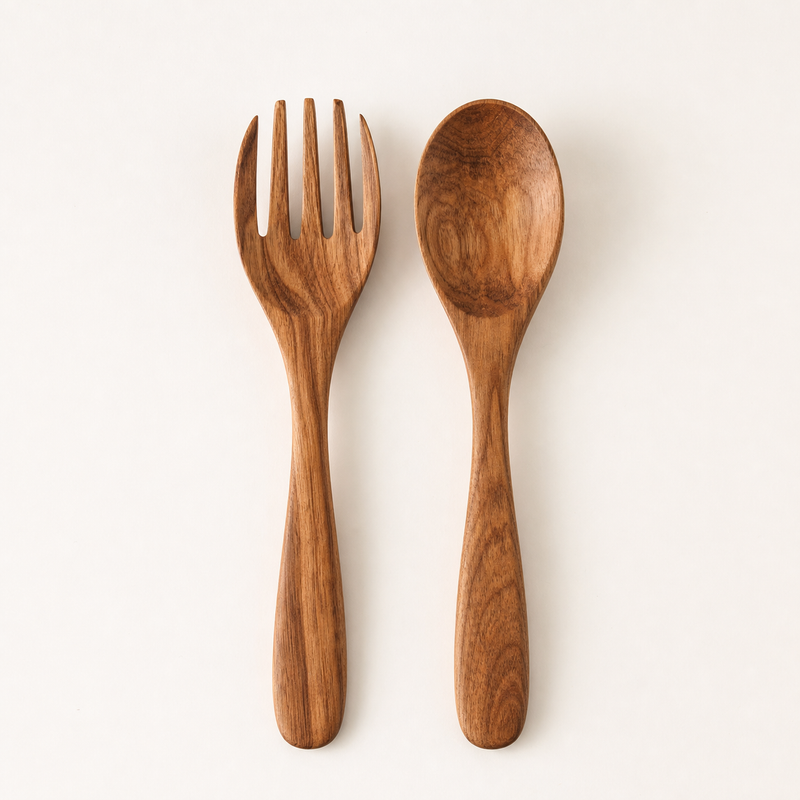 Serving Fork and Spoon Pair