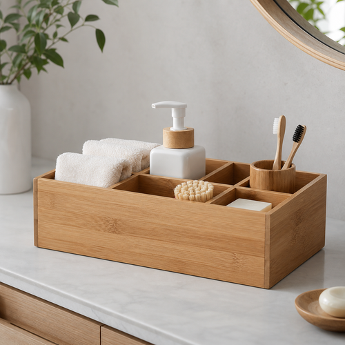 Bathroom Countertop Caddy - CHUANRUI custom wood product