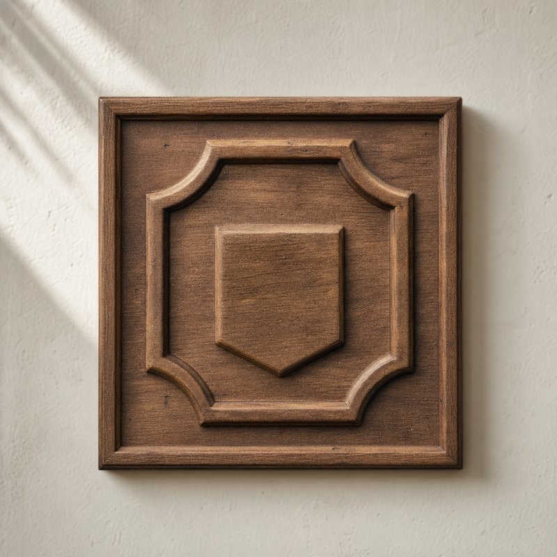 Embossed Brand Monogram Panel