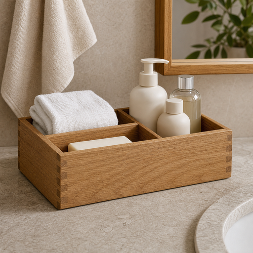 Bathroom Countertop Caddy - CHUANRUI custom wood product