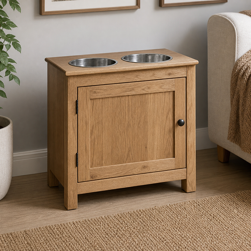 Cat Bowl Cabinet Side Table - CHUANRUI custom wood product