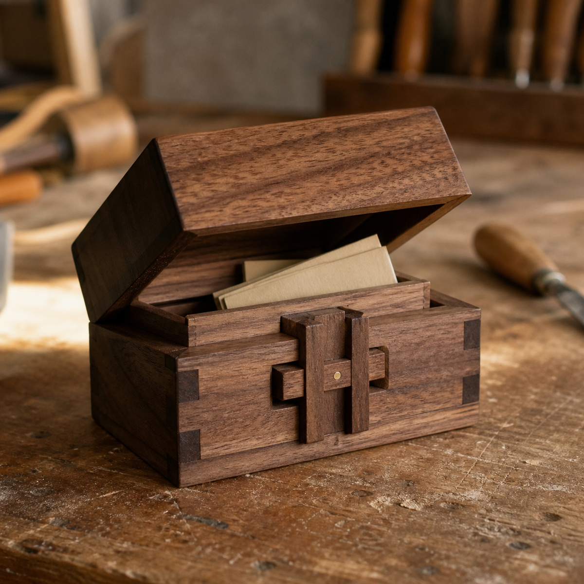 Puzzle-Lock Keepsake Box - CHUANRUI custom wood product