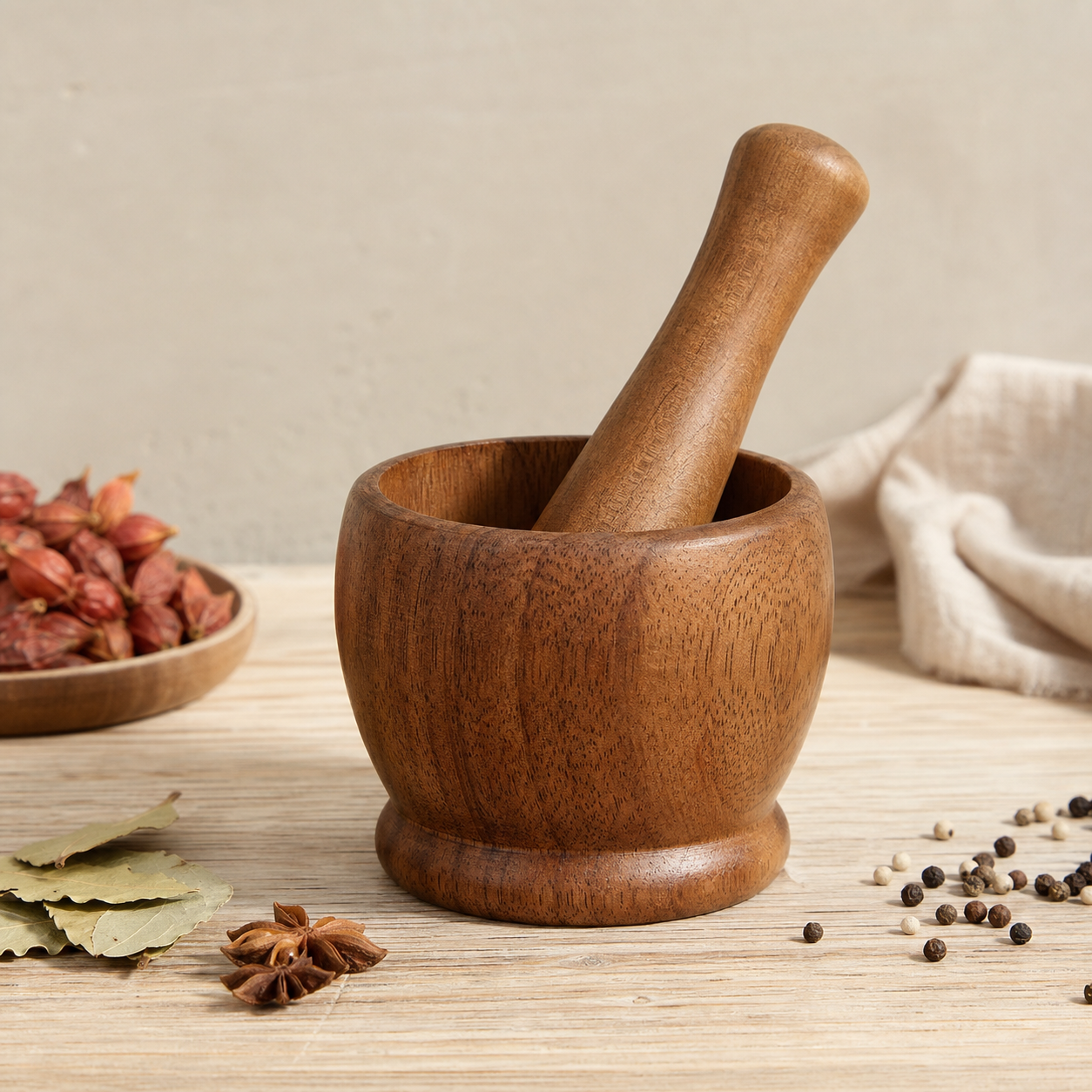 Mortar and Pestle Set - CHUANRUI custom wood product