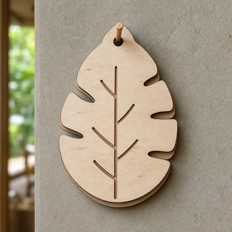 Cutout Leaf Door Marker