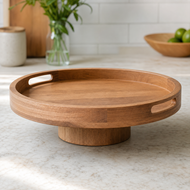 Round Pedestal Display Tray