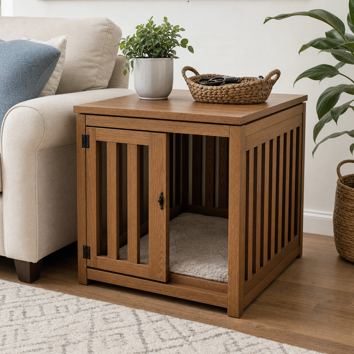 Puppy Crate Side Table - CHUANRUI custom wood product