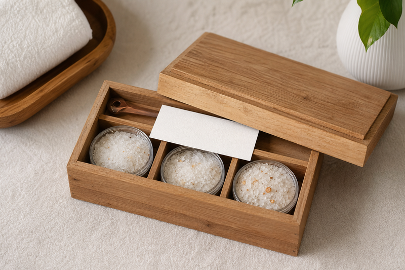 Lift-Lid Bath Salt Box