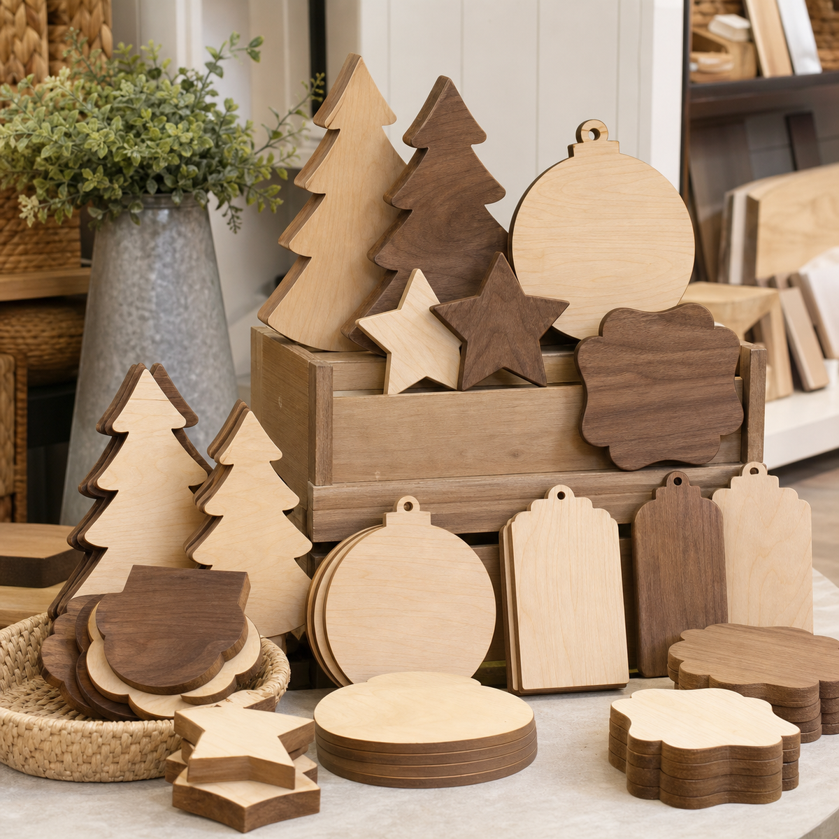 Seasonal Ornament Sign Set - CHUANRUI custom wood product