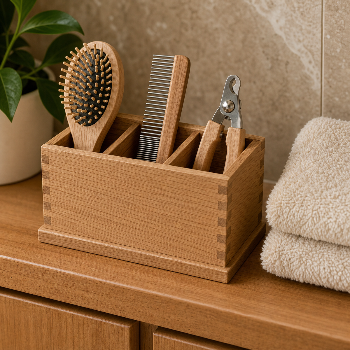 Pet Grooming Tool Organizer - CHUANRUI custom wood product