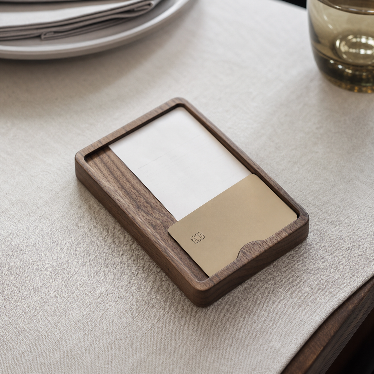 Restaurant Bill Service Tray - CHUANRUI custom wood product