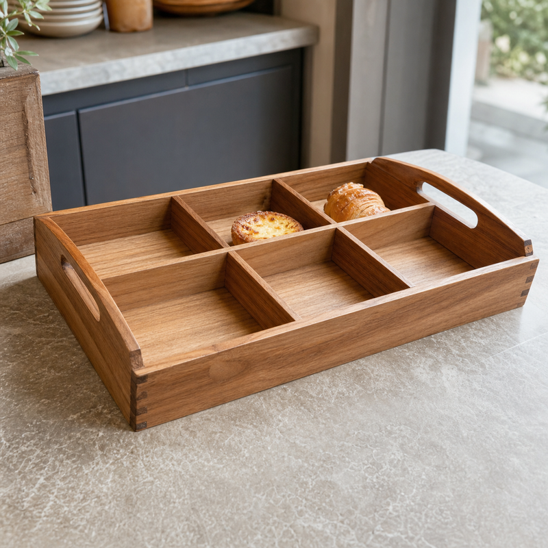 Compartmentalized Bakery Tray