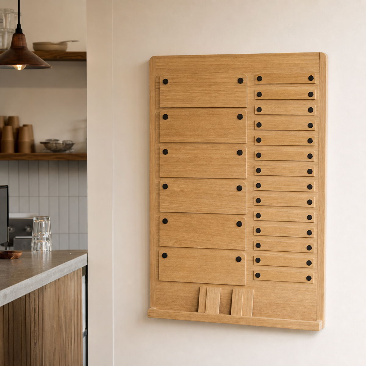 Magnetic Changeable Menu Board - CHUANRUI custom wood product