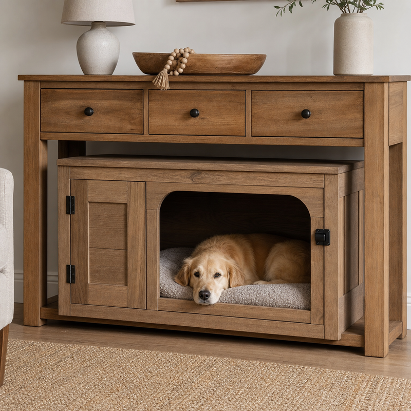 Under-Console Pet Den