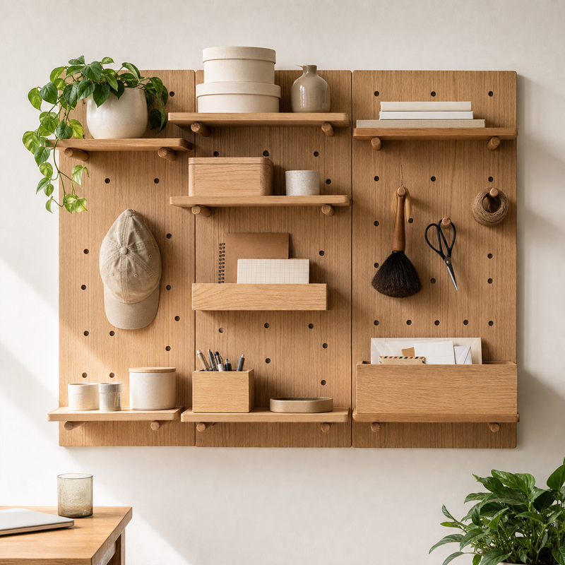 Modular Pegboard Shelf Kit