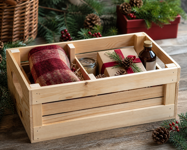 Reusable Holiday Gift Crate