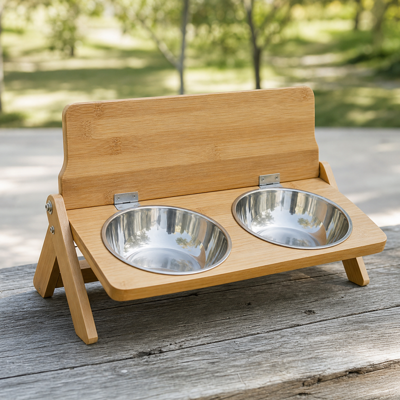 Pet Travel Water Bowl Stand