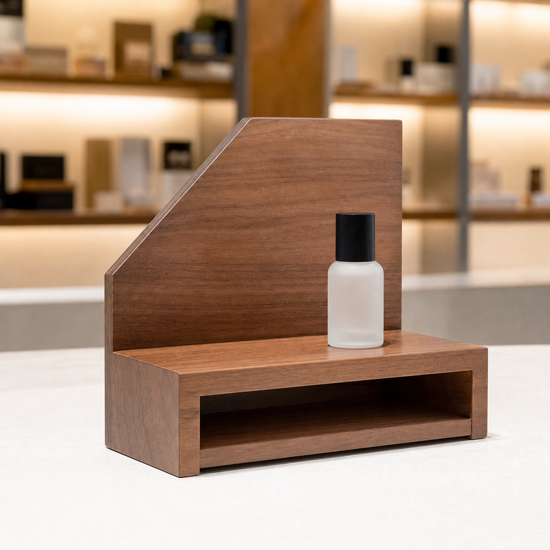 Retail Counter Riser Logo Block