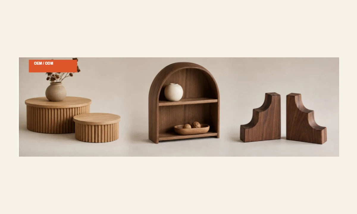 Custom OEM ODM wooden decor and display products from Chuanrui catalog