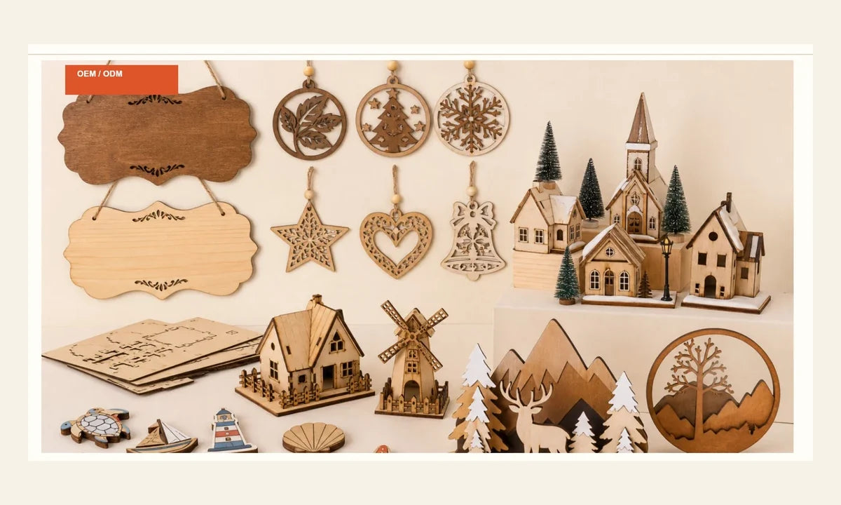 Private label wooden crafts and gift products from Chuanrui catalog