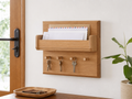 Wholesale wall mounted key and mail organizer in natural wood, CHUANRUI factory product photography