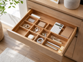 Wholesale wooden drawer organizer insert in natural wood, CHUANRUI factory product photography
